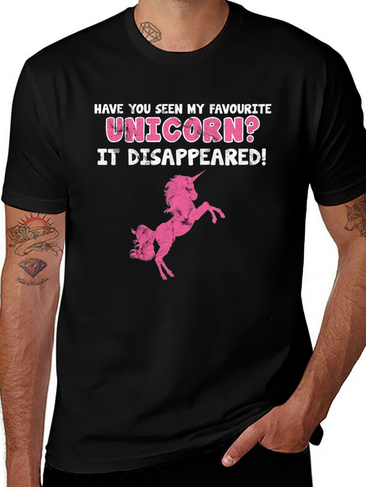 Unicorn Disappeared Graphic Tee - Humor Shirt