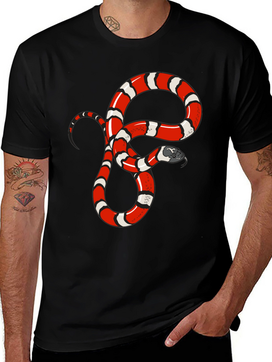 Snake Graphic Tee - Bold Reptile Design