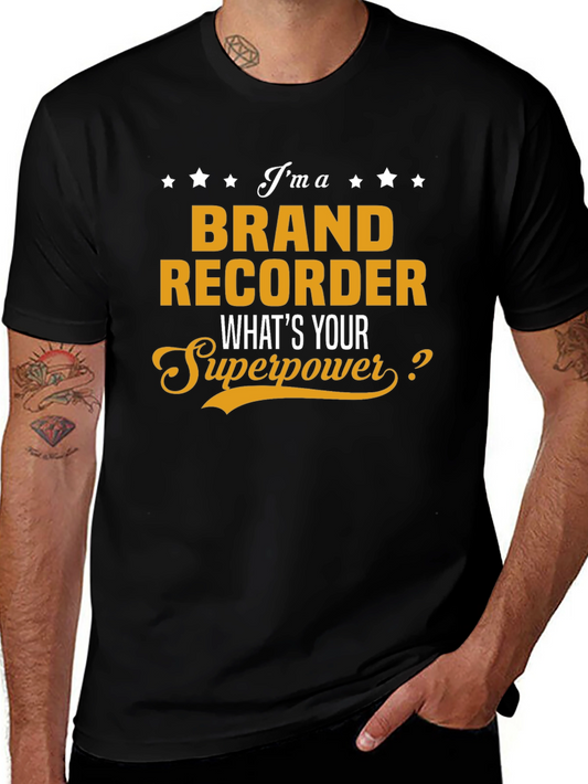 Brand Recorder Superpower Graphic Tee