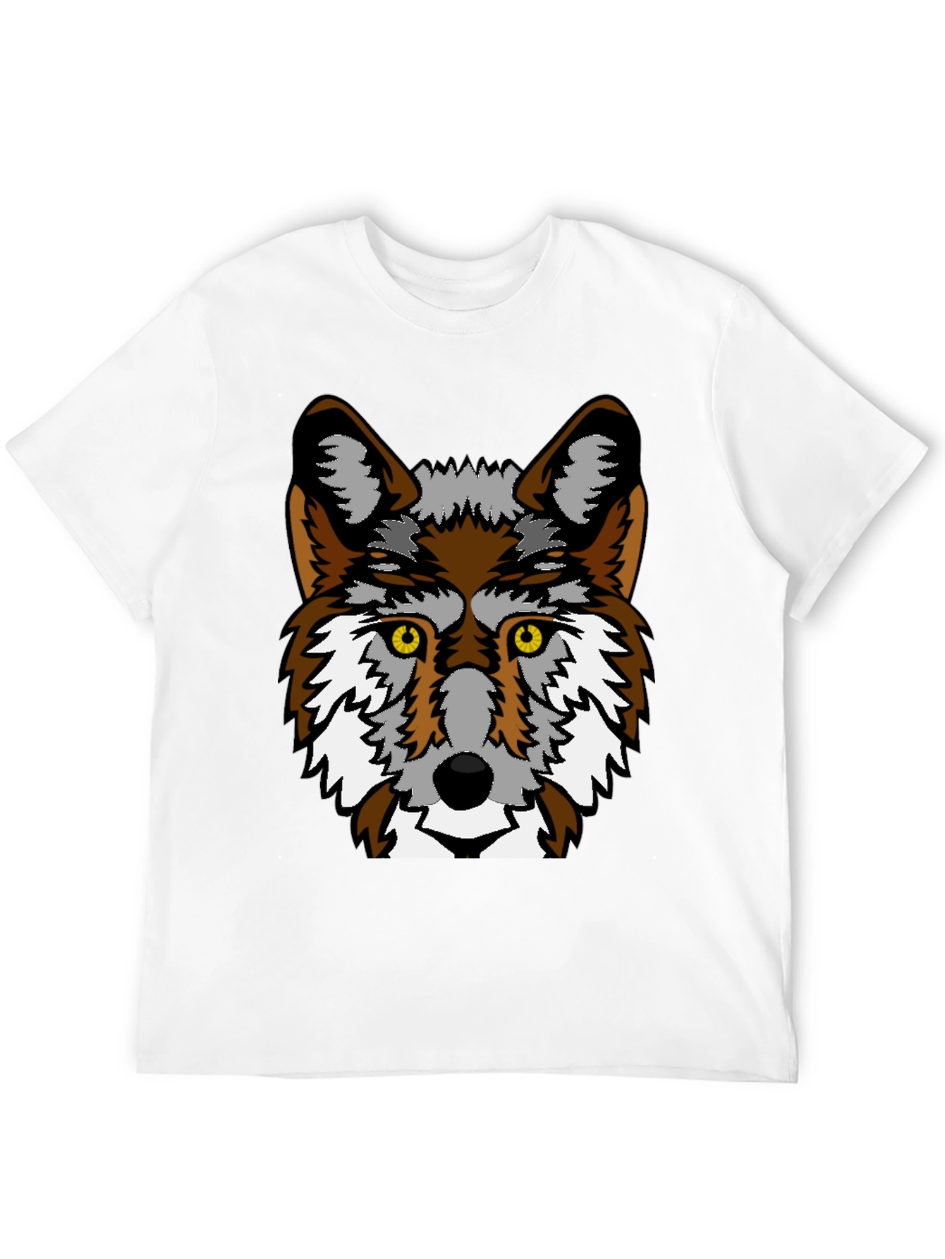 Cool Wolf Graphic Black T-Shirt