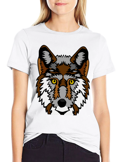Cool Wolf Graphic Black T-Shirt