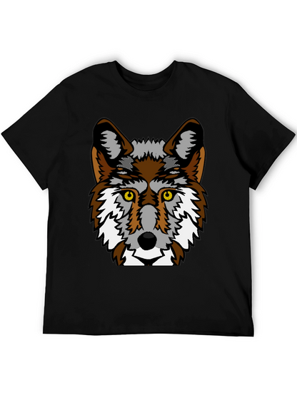 Cool Wolf Graphic Black T-Shirt