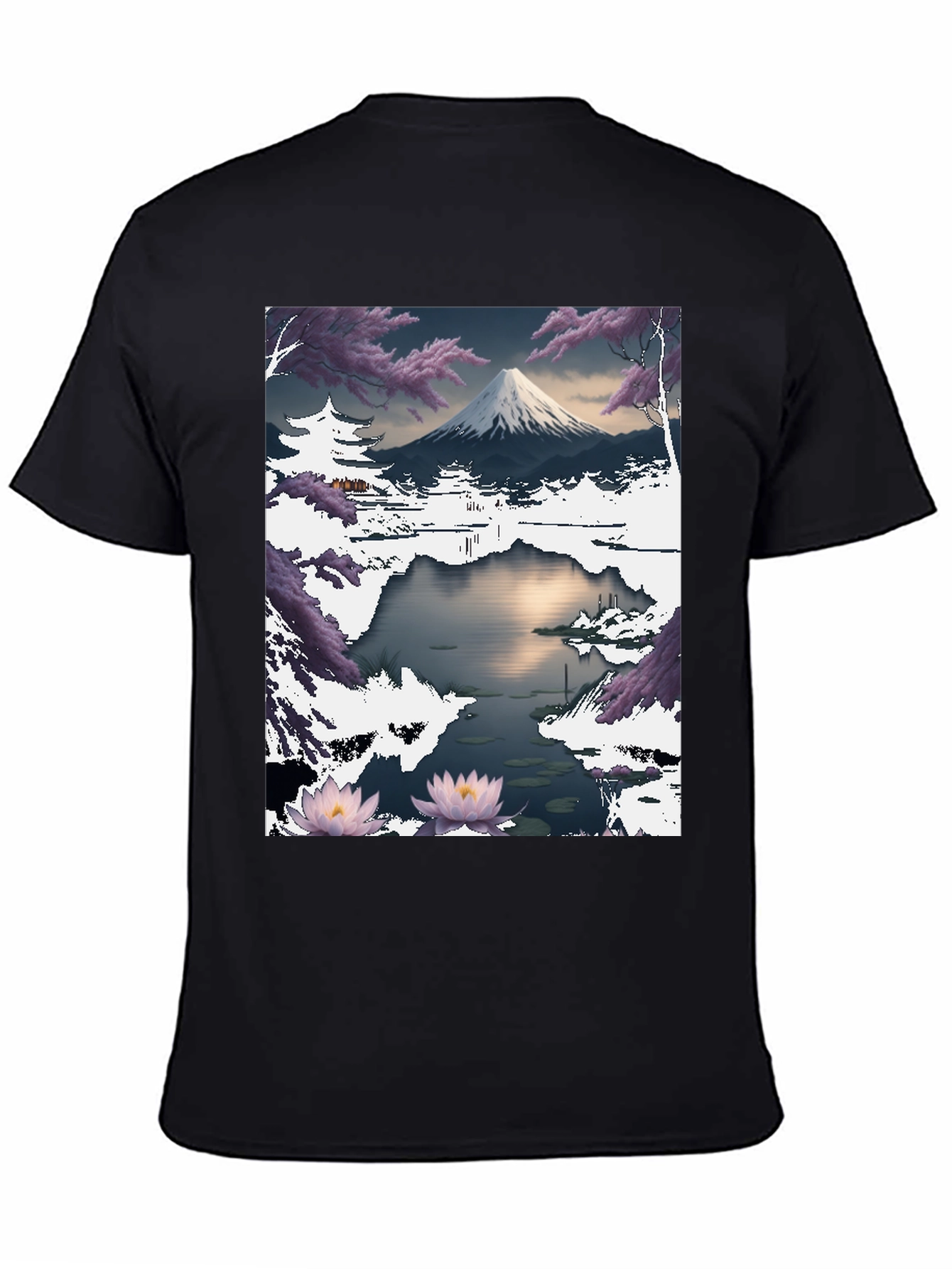 Mount Fuji Landscape Graphic T-Shirt