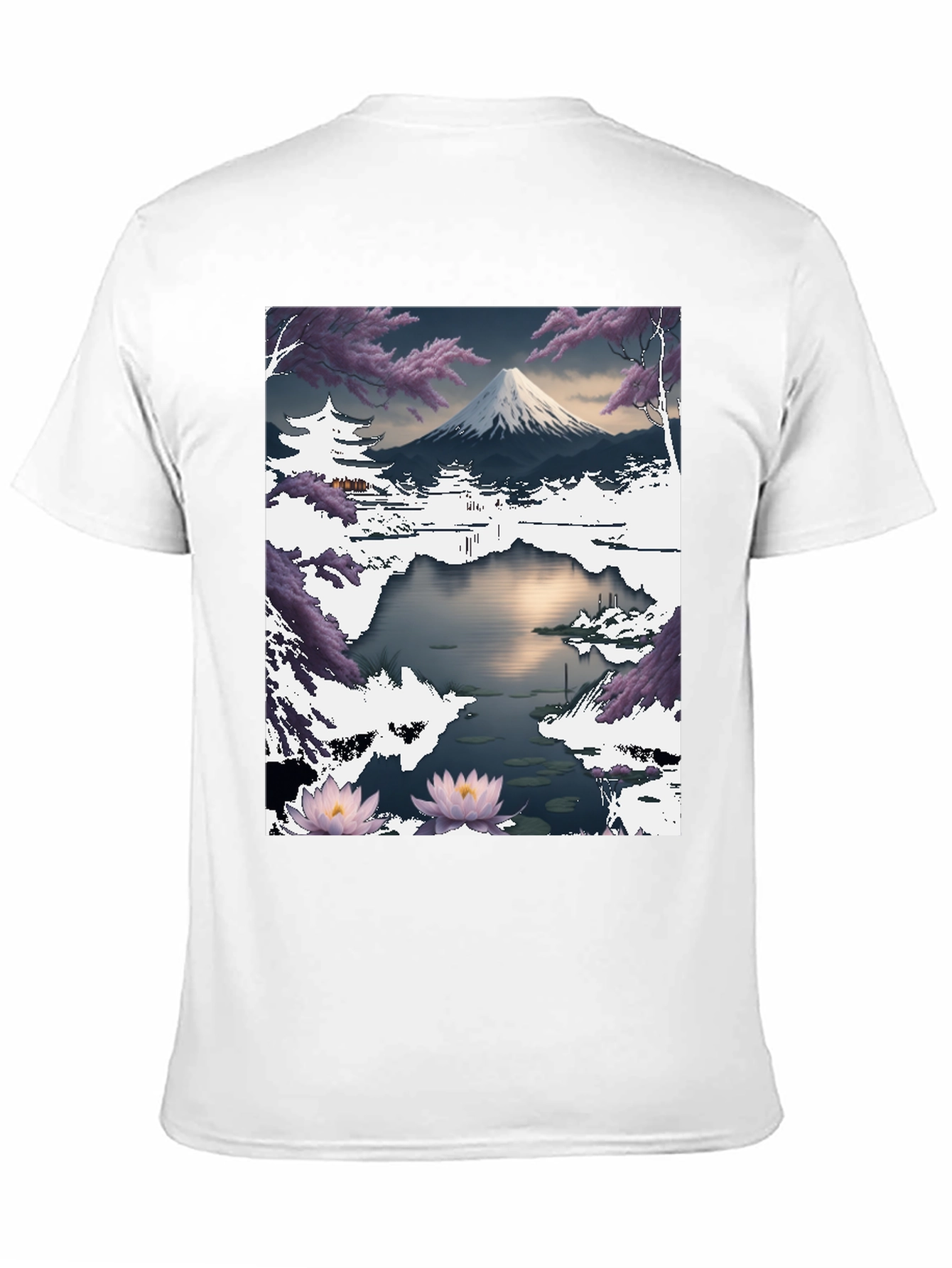 Mount Fuji Landscape Graphic T-Shirt