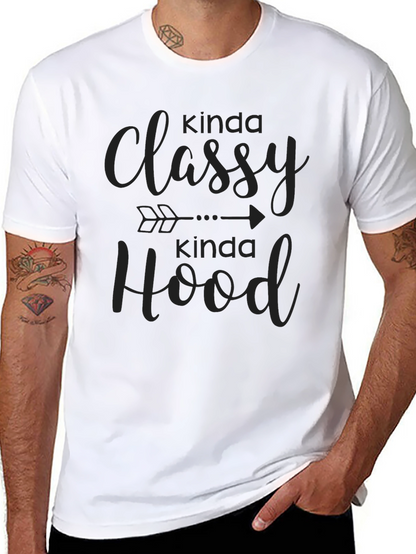 Kinda Classy Kinda Hood Black Tee