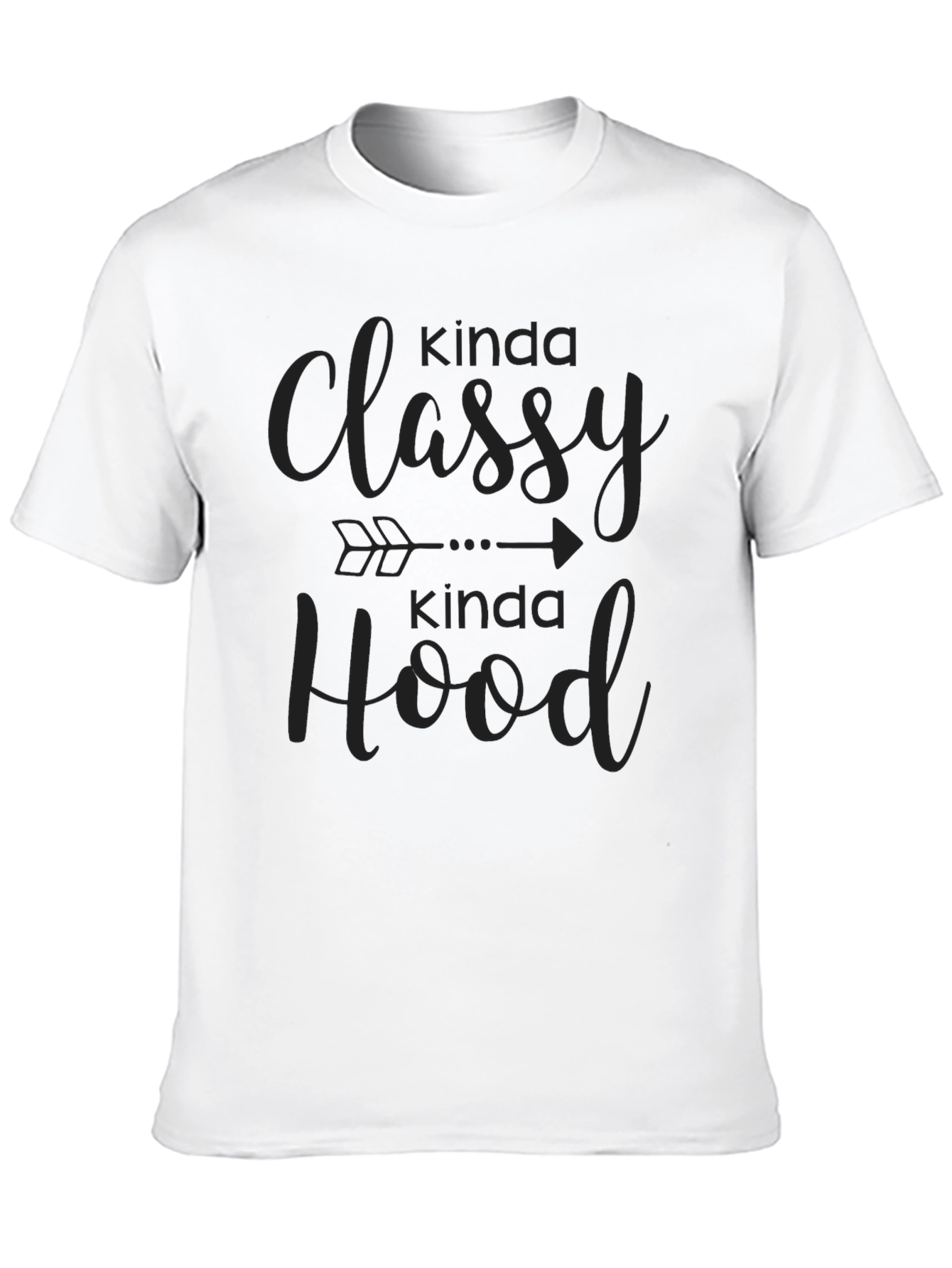 Kinda Classy Kinda Hood Black Tee