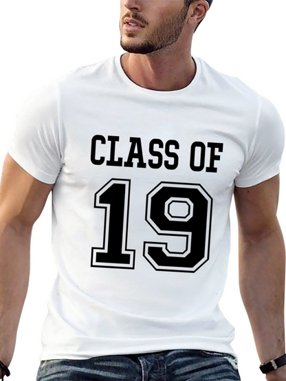 Class Of 19 Black Crew Neck T-Shirt