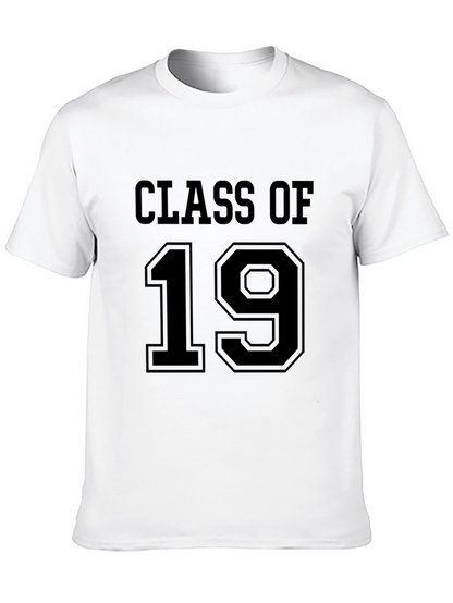 Class Of 19 Black Crew Neck T-Shirt