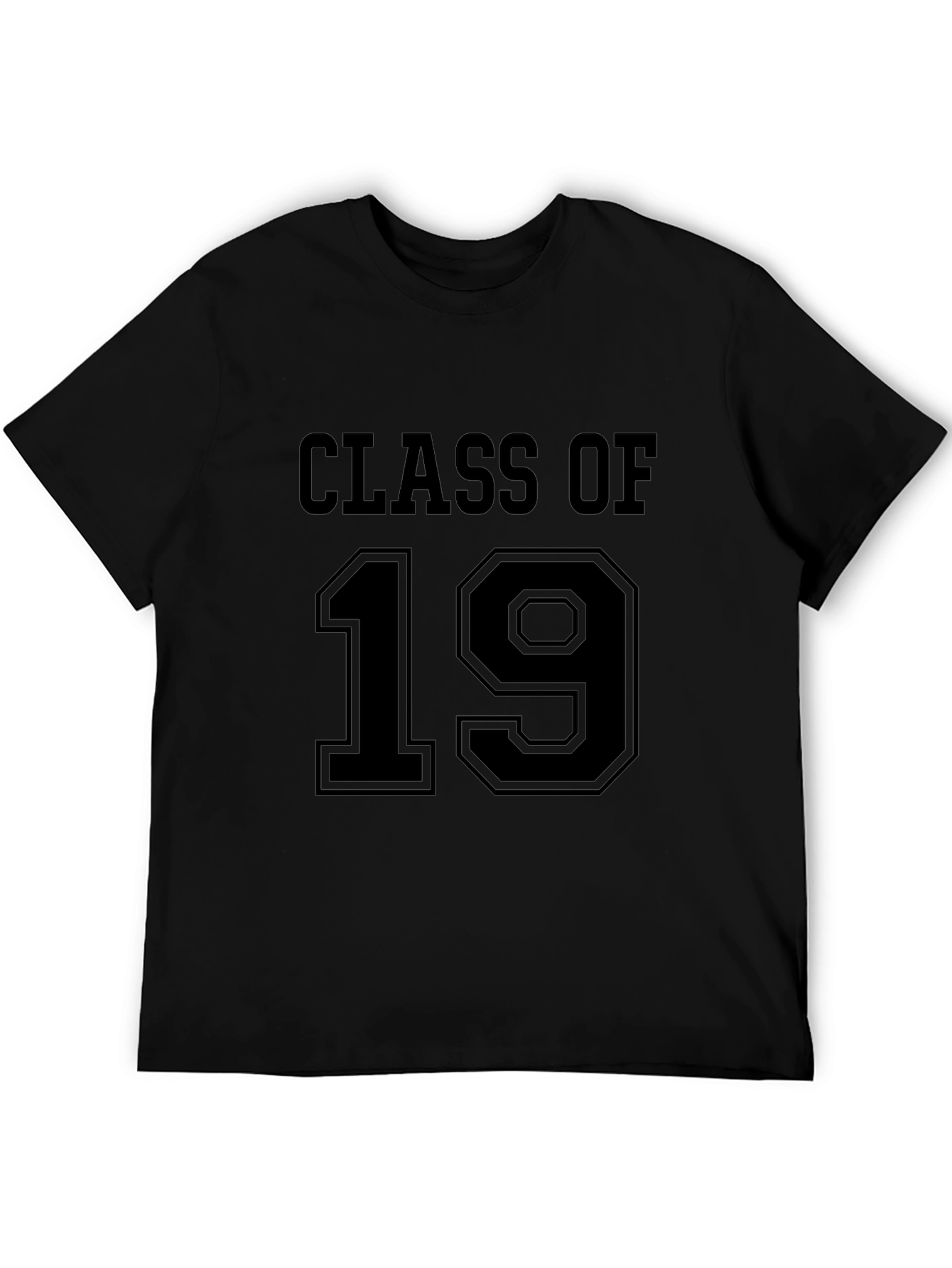 Class Of 19 Black Crew Neck T-Shirt