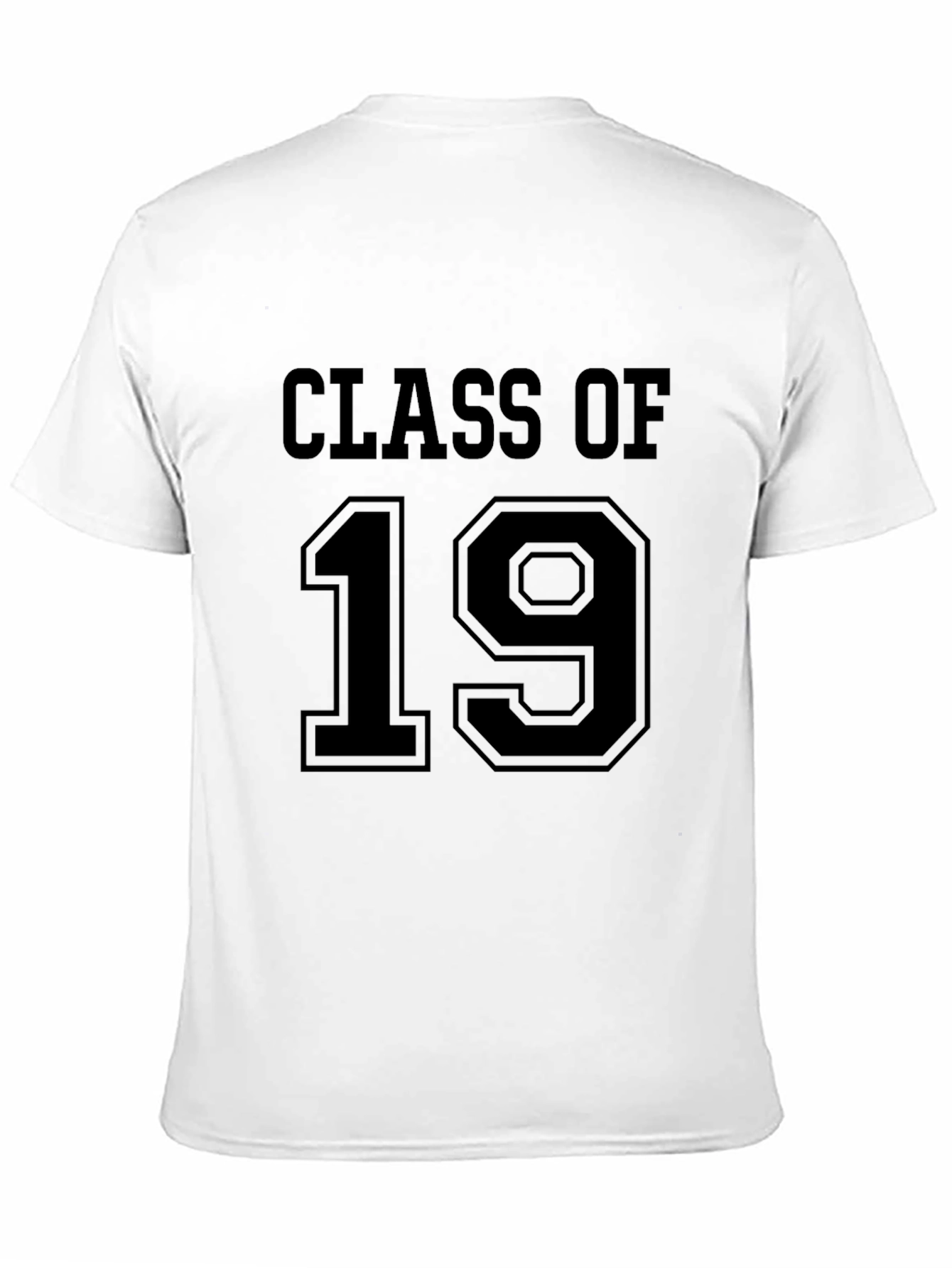Class Of 19 Black Crew Neck T-Shirt