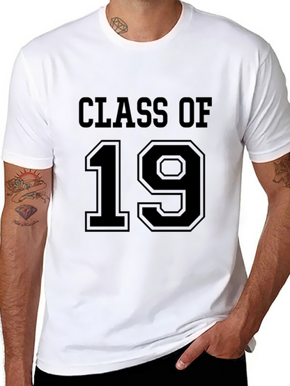Class Of 19 Black Crew Neck T-Shirt