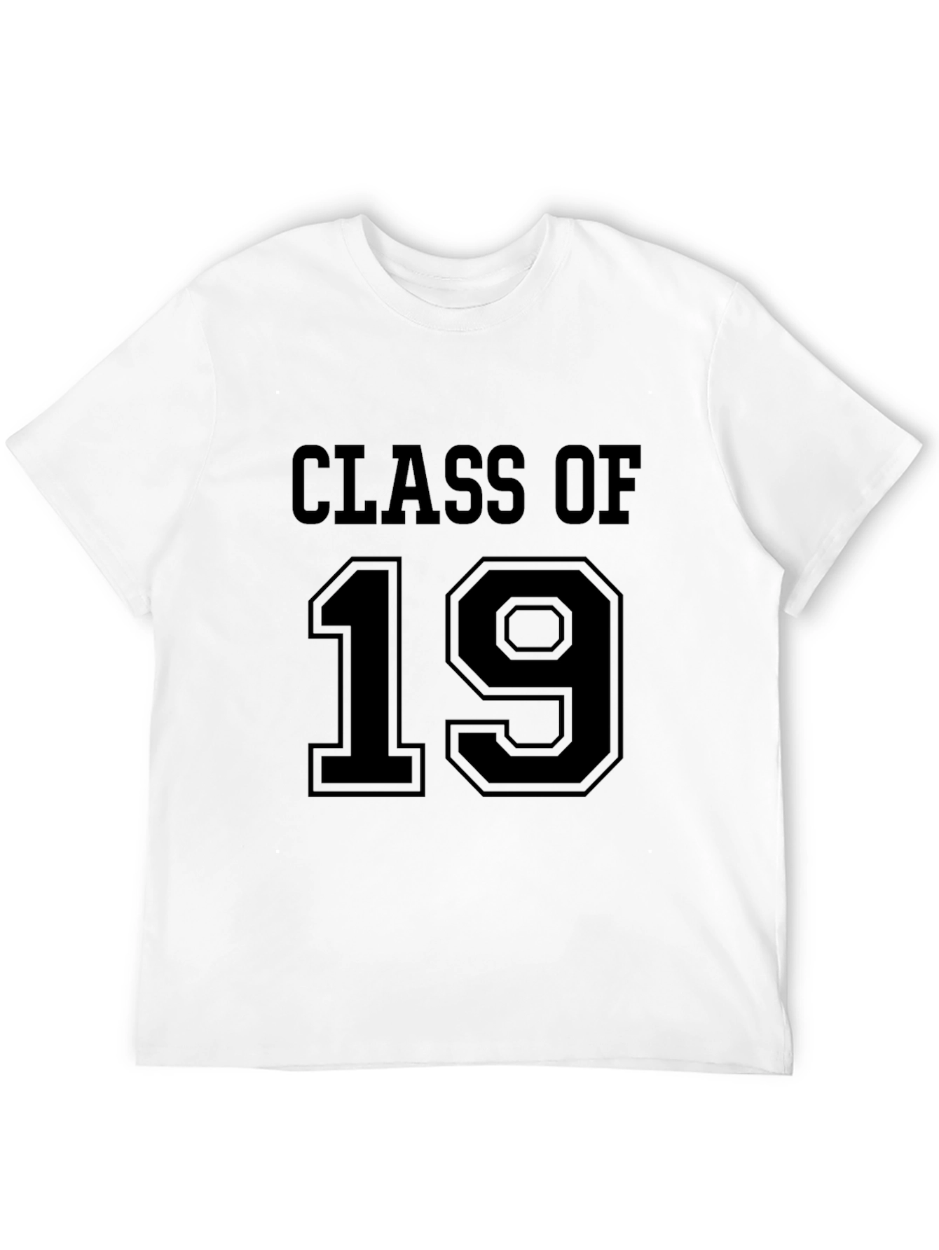 Class Of 19 Black Crew Neck T-Shirt