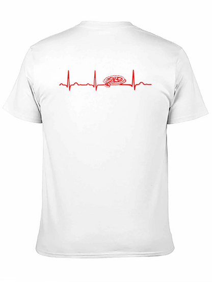 Pizza Heartbeat T-Shirt - Foodie Tee