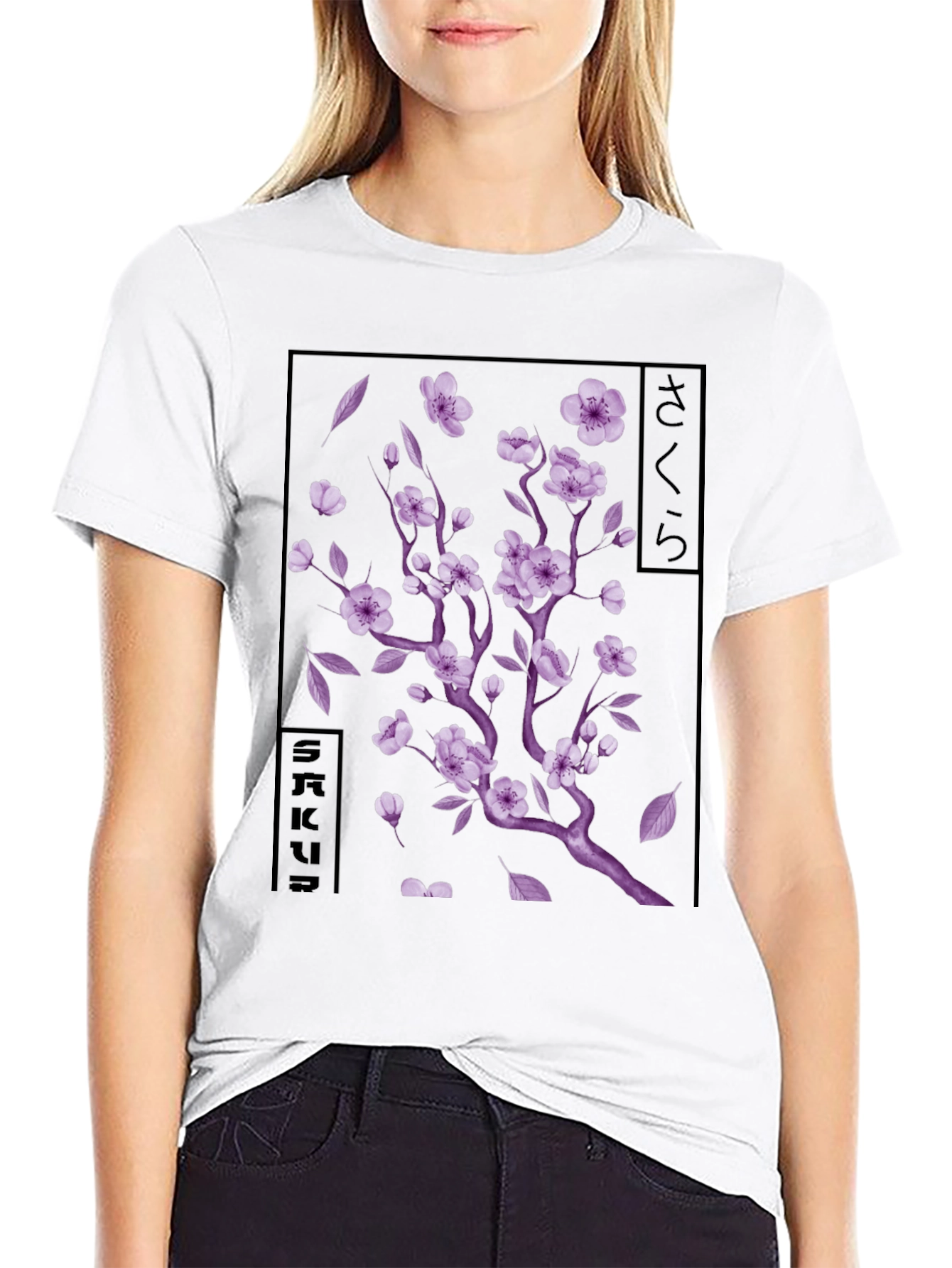 Sakura Blossom Graphic T-Shirt - Japanese Cherry Tree
