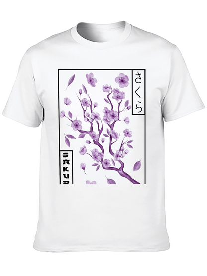 Sakura Blossom Graphic T-Shirt - Japanese Cherry Tree