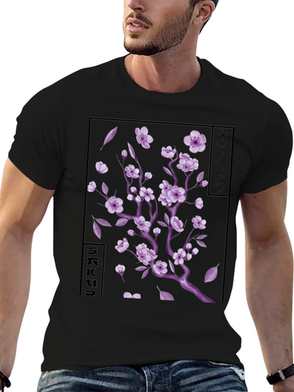 Sakura Blossom Graphic T-Shirt - Japanese Cherry Tree