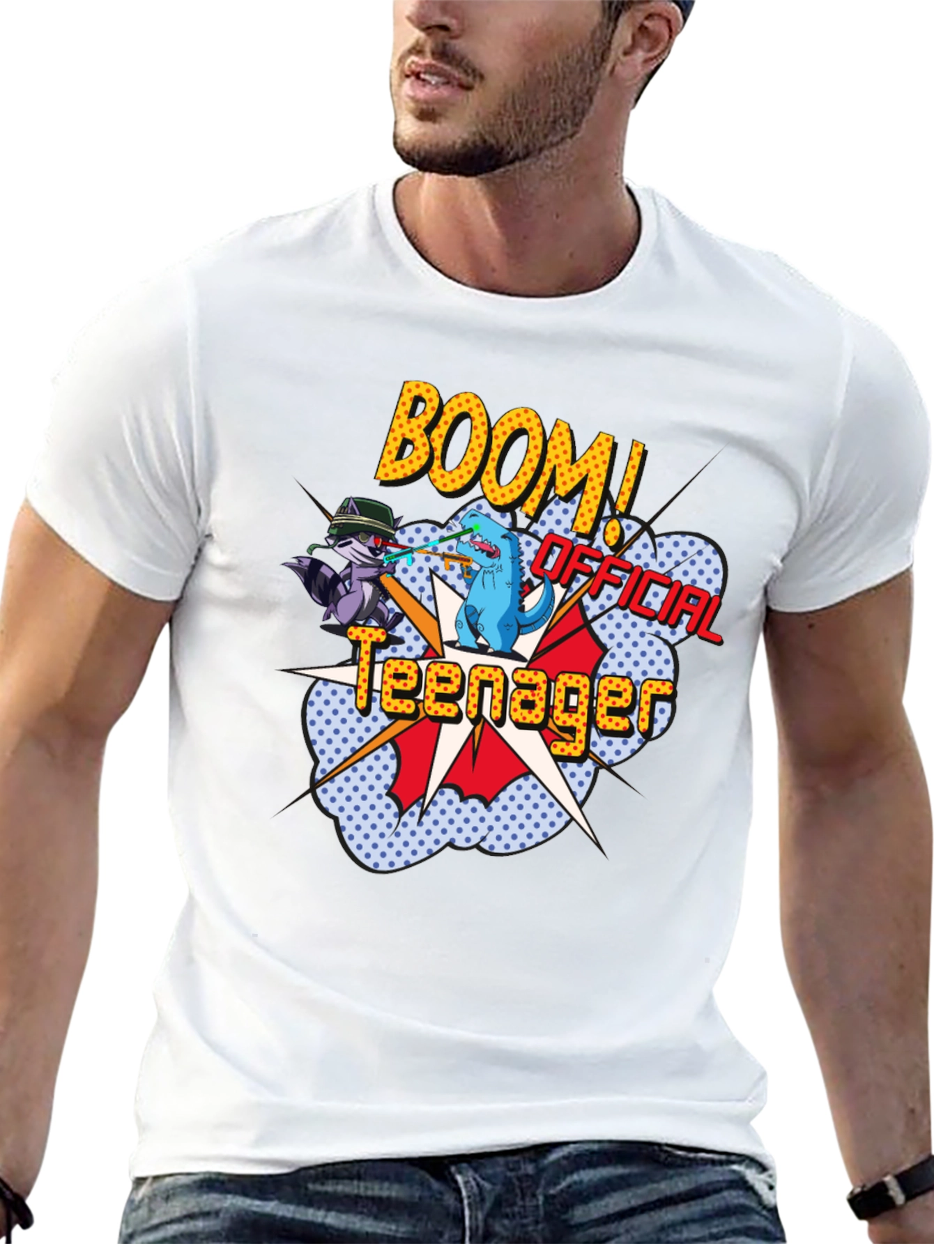Official Teenager Comic Graphic T-Shirt