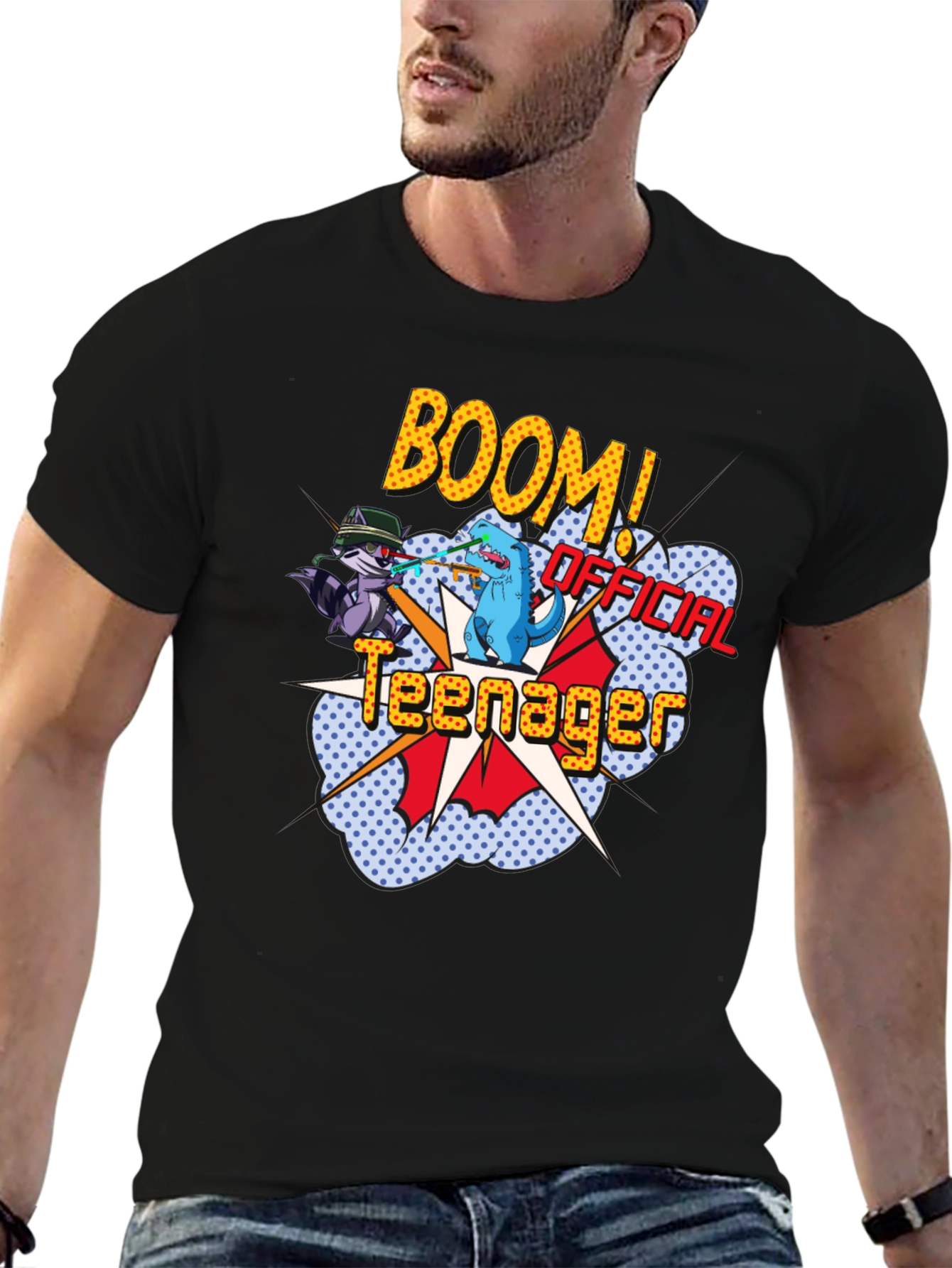 Official Teenager Comic Graphic T-Shirt