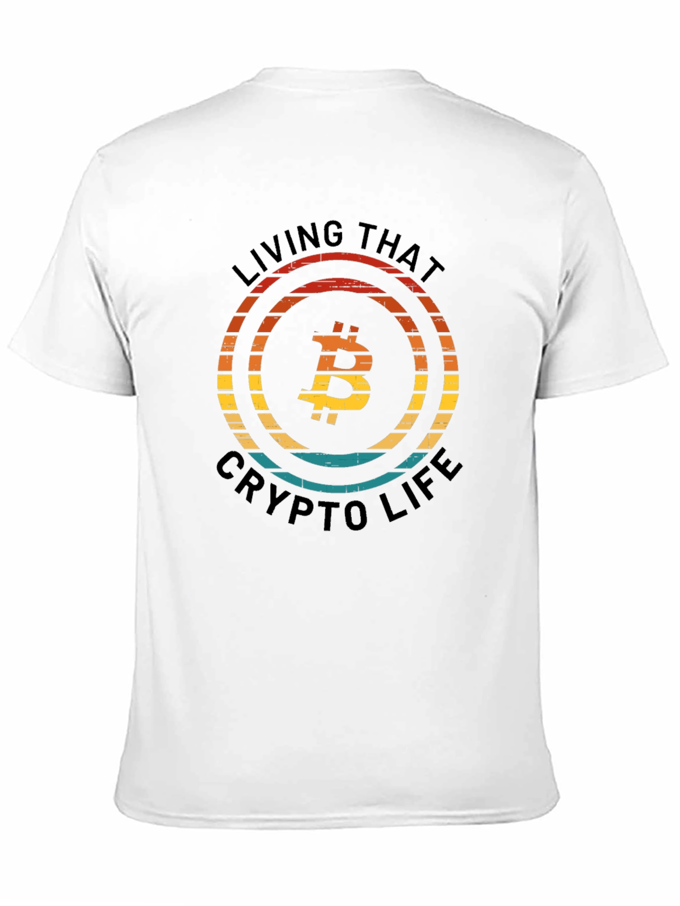 Bitcoin Crypto Life Black T-Shirt