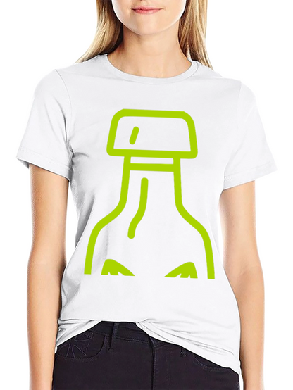 Abstract Bottle Graphic Tee - Black