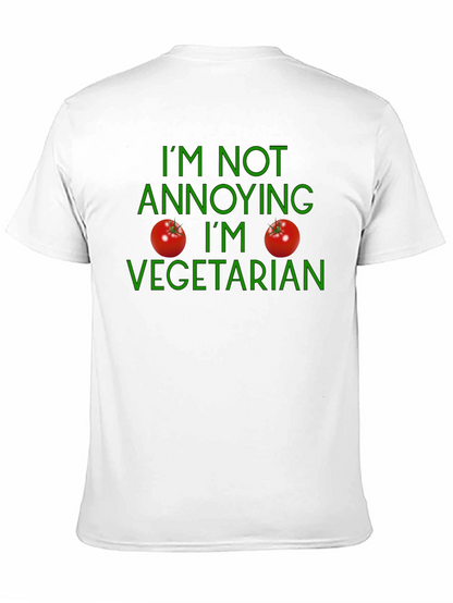Vegetarian Statement T-Shirt - Soft Cotton Casual Wear
