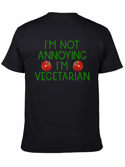 Vegetarian Statement T-Shirt - Soft Cotton Casual Wear