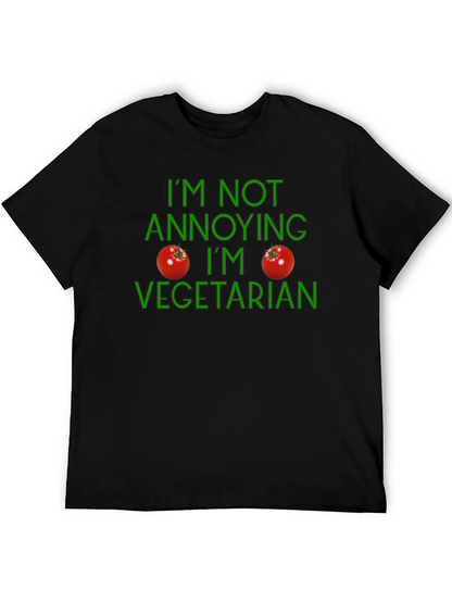 Vegetarian Statement T-Shirt - Soft Cotton Casual Wear