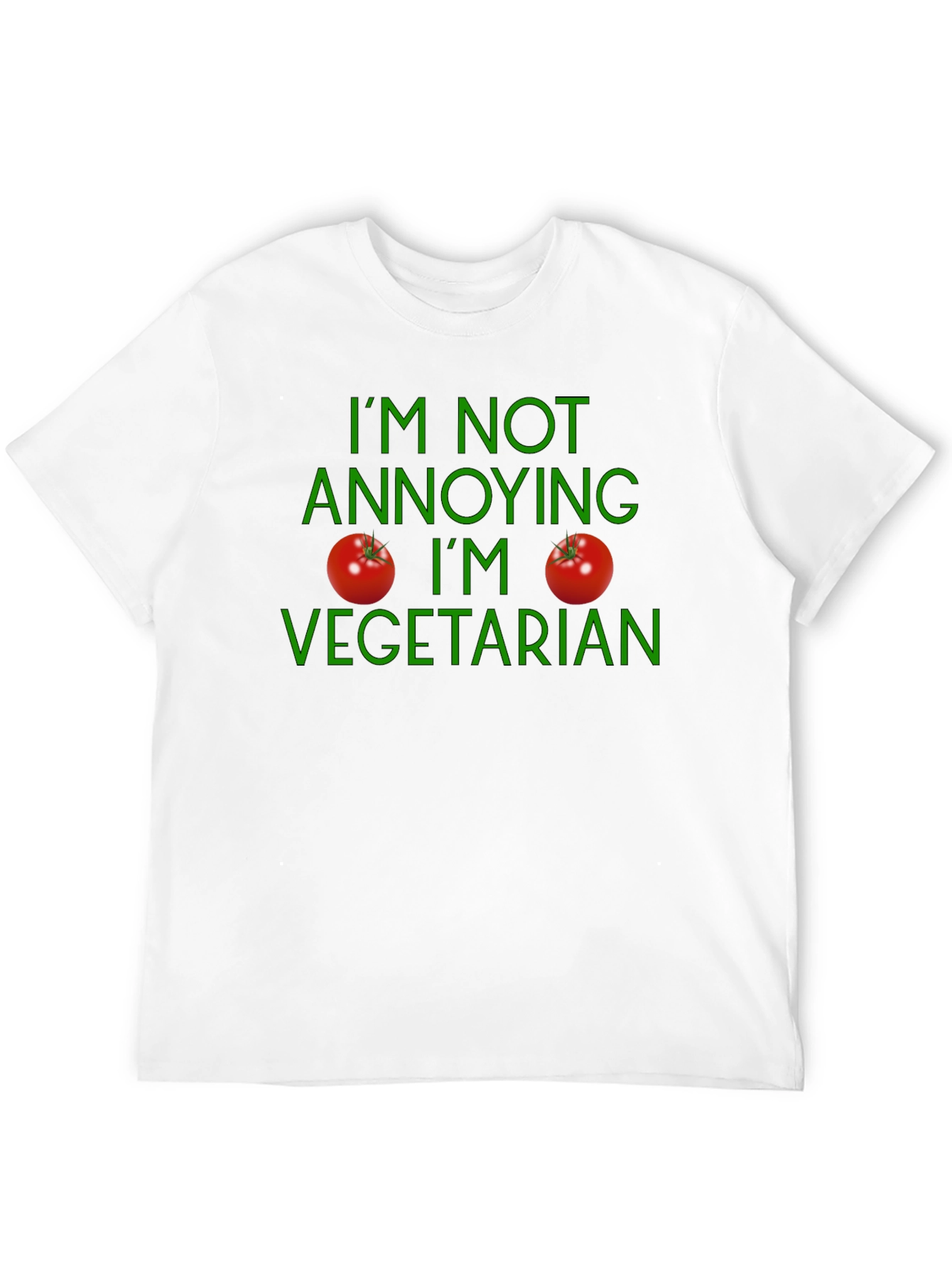 Vegetarian Statement T-Shirt - Soft Cotton Casual Wear