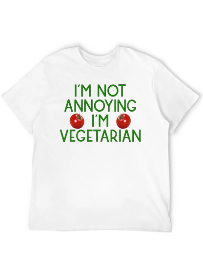 Vegetarian Statement T-Shirt - Soft Cotton Casual Wear