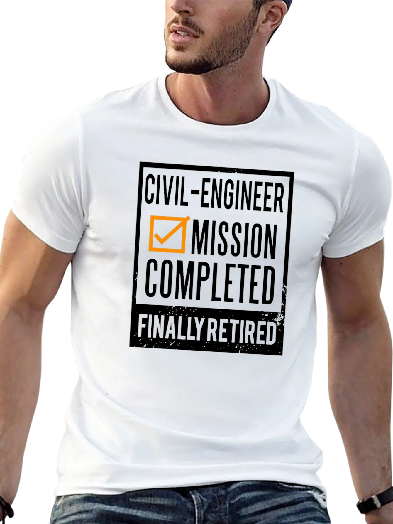 Civil Engineer Retirement T-Shirt - Mission Completed