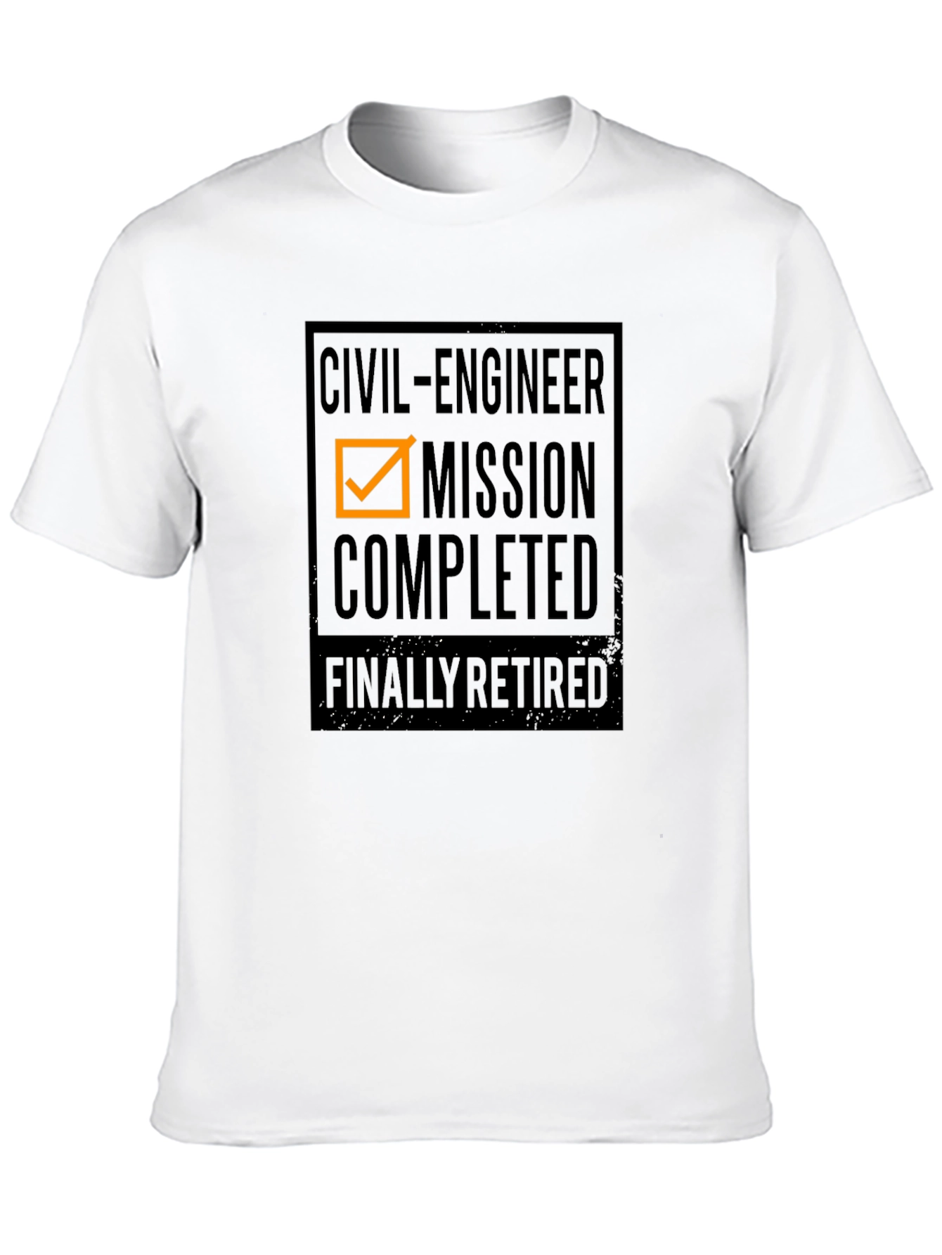 Civil Engineer Retirement T-Shirt - Mission Completed