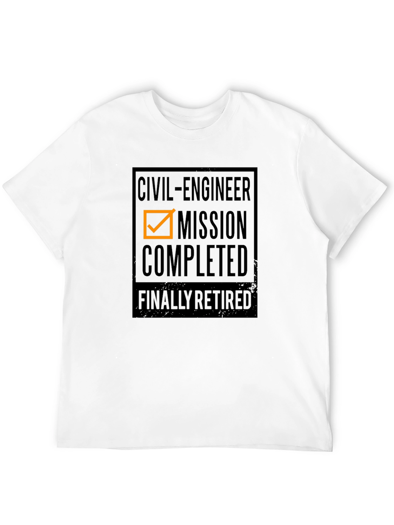 Civil Engineer Retirement T-Shirt - Mission Completed