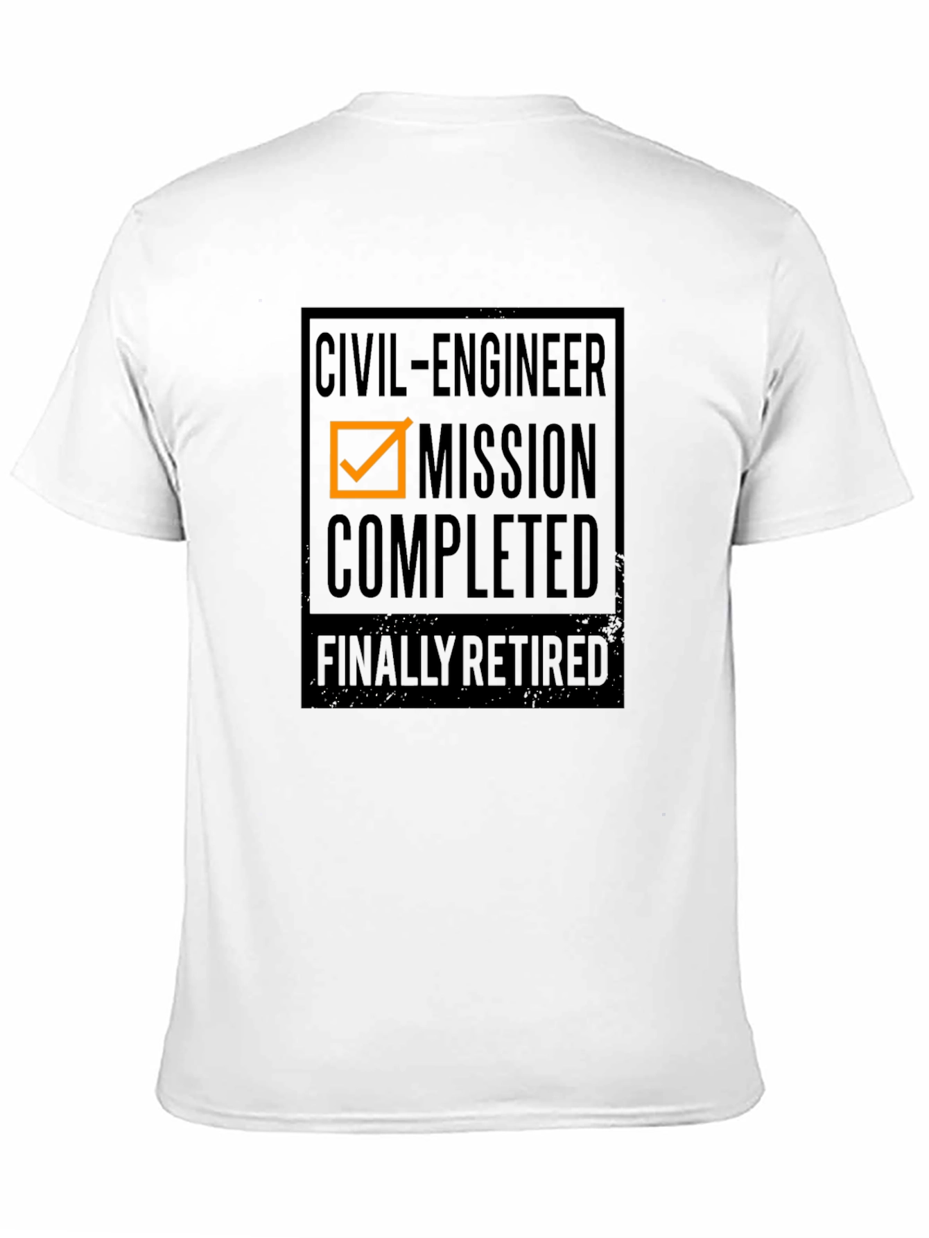 Civil Engineer Retirement T-Shirt - Mission Completed