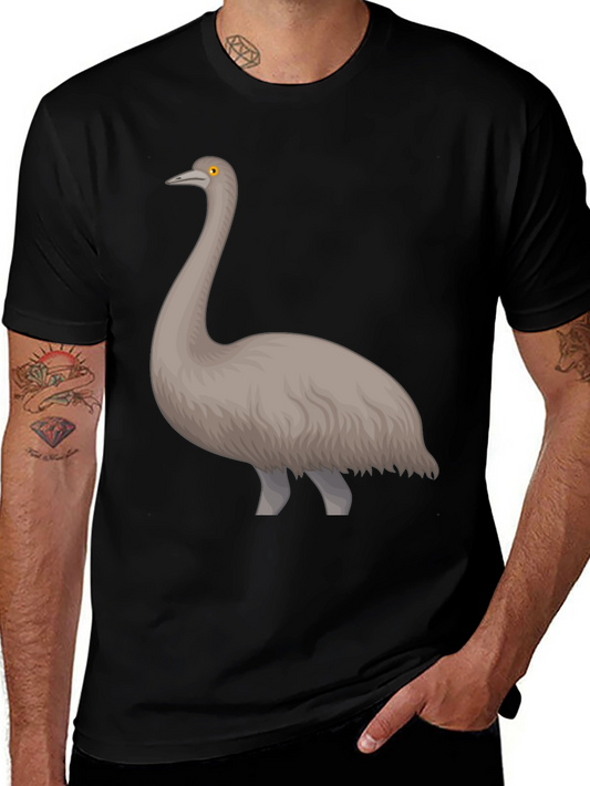 Emu Graphic Tee - Unique Bird Design