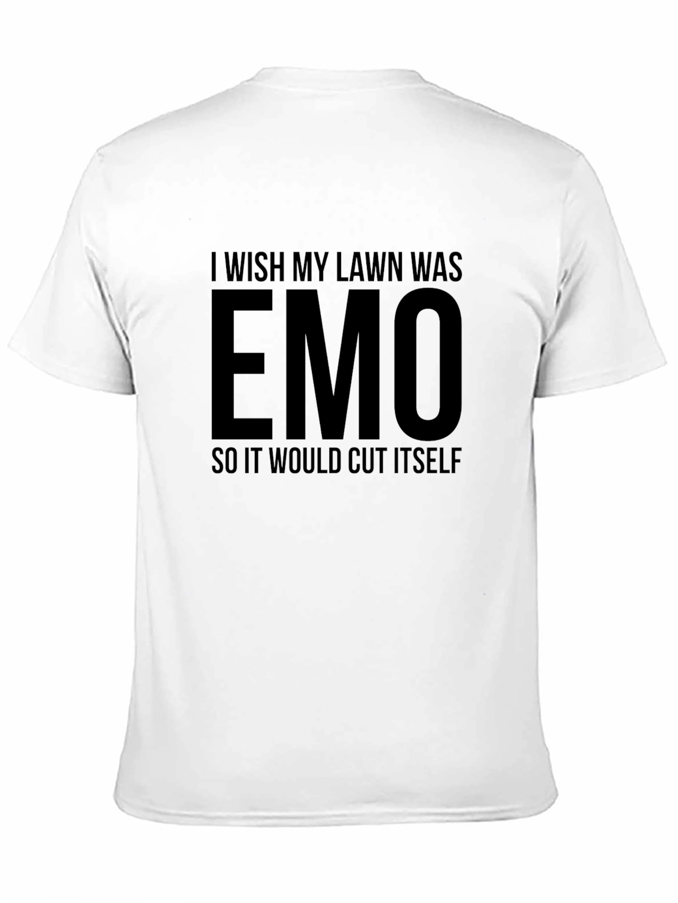Emo Lawn Black Graphic T-Shirt