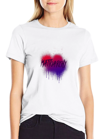 Matriarchy Heart Graphic Black T-Shirt