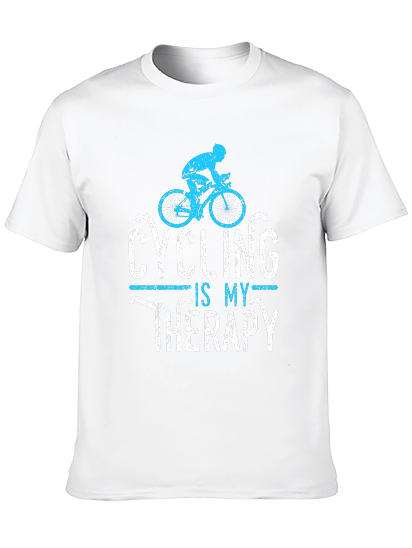 Cycling is My Therapy Mens Graphic Tee