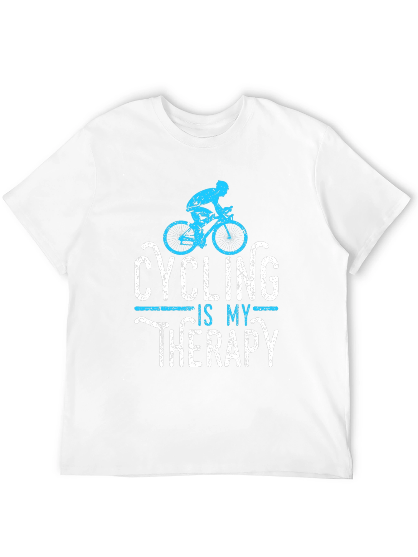 Cycling is My Therapy Mens Graphic Tee