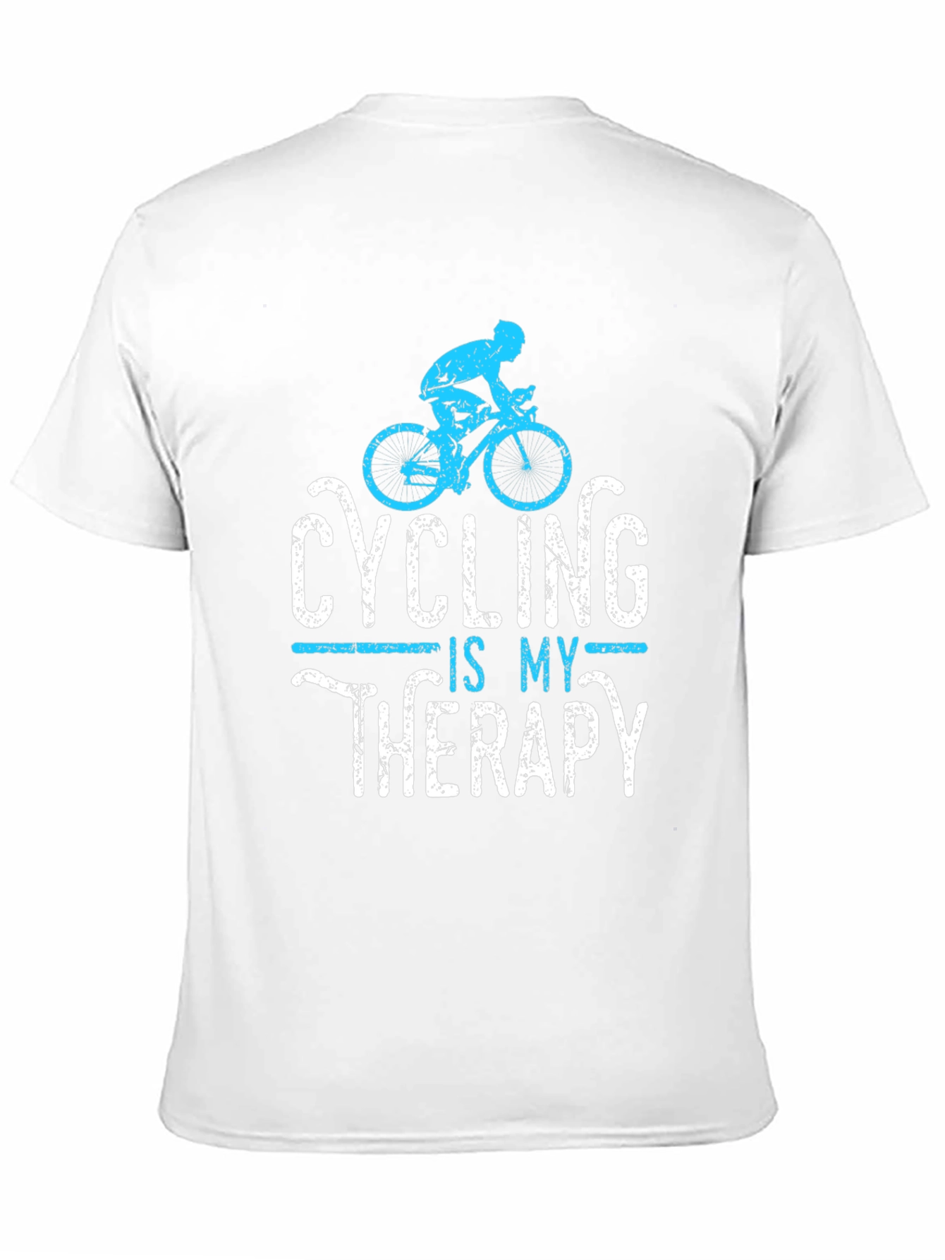 Cycling is My Therapy Mens Graphic Tee
