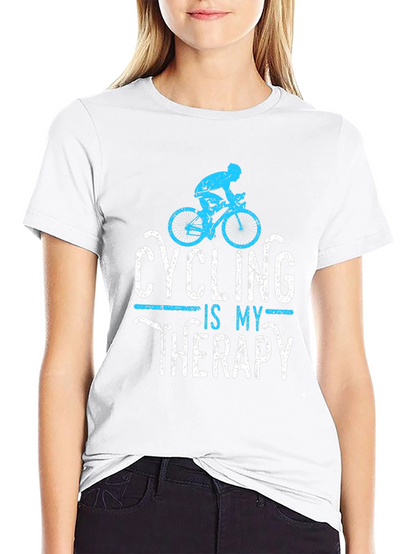 Cycling is My Therapy Mens Graphic Tee