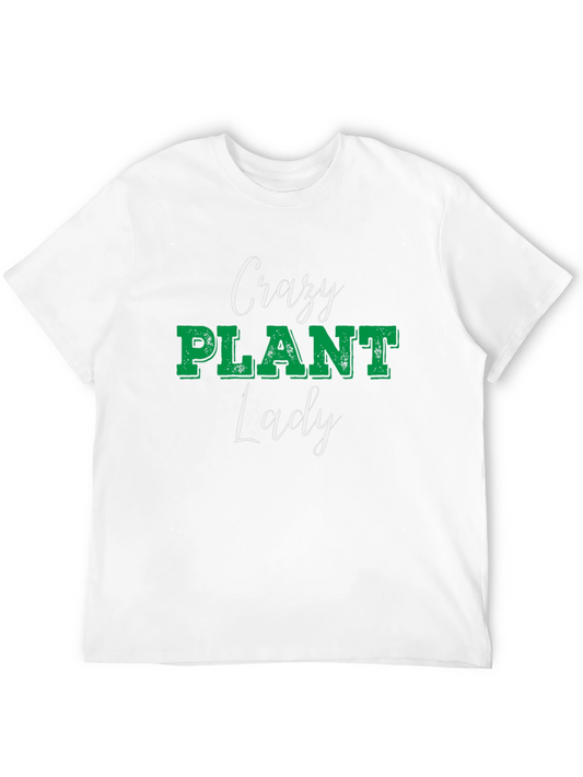 Crazy Plant Lady Graphic Tee Black Unisex Shirt