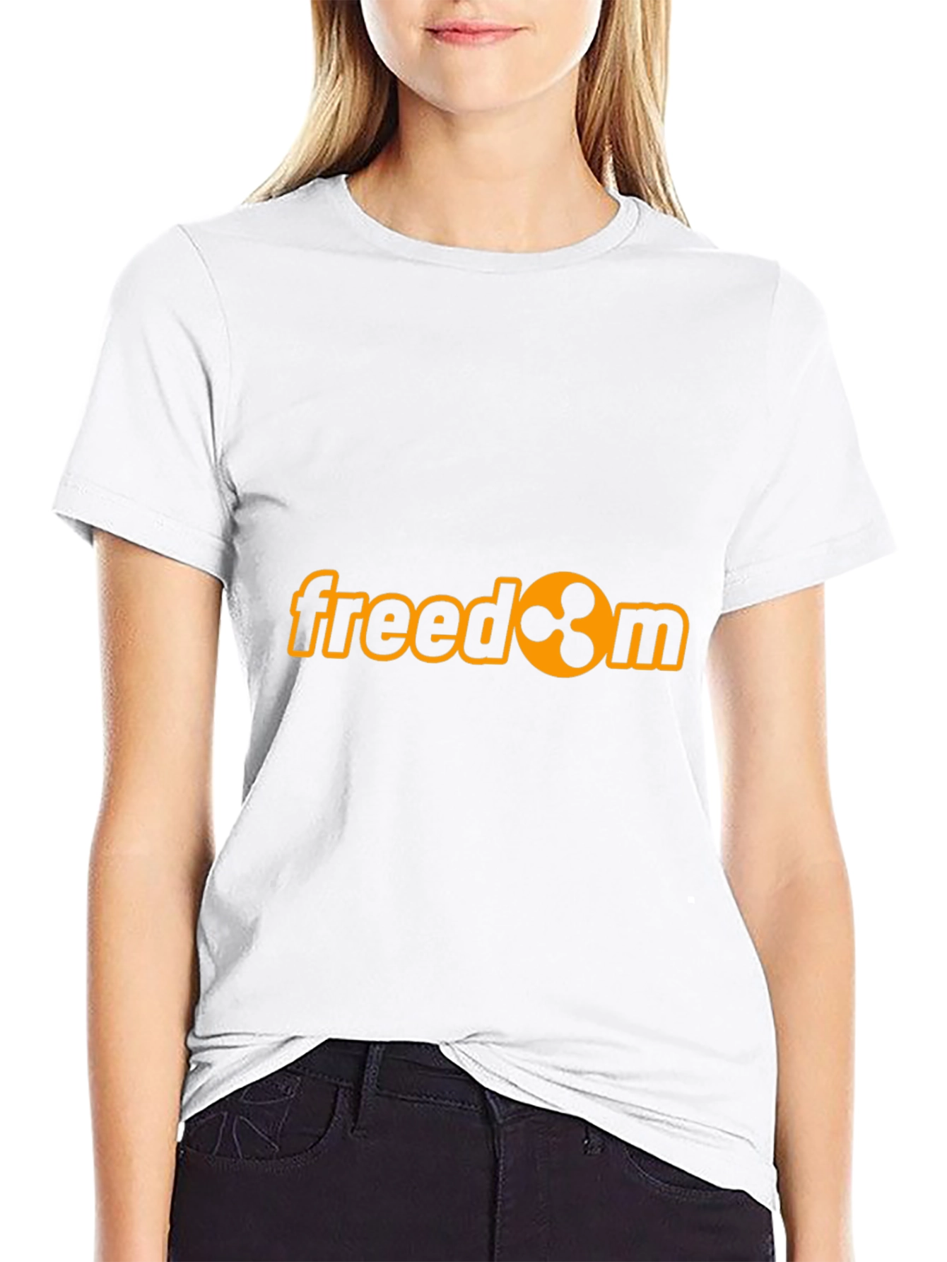 Freedom Ripple Cryptocurrency Graphic T-Shirt