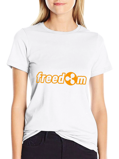 Freedom Ripple Cryptocurrency Graphic T-Shirt