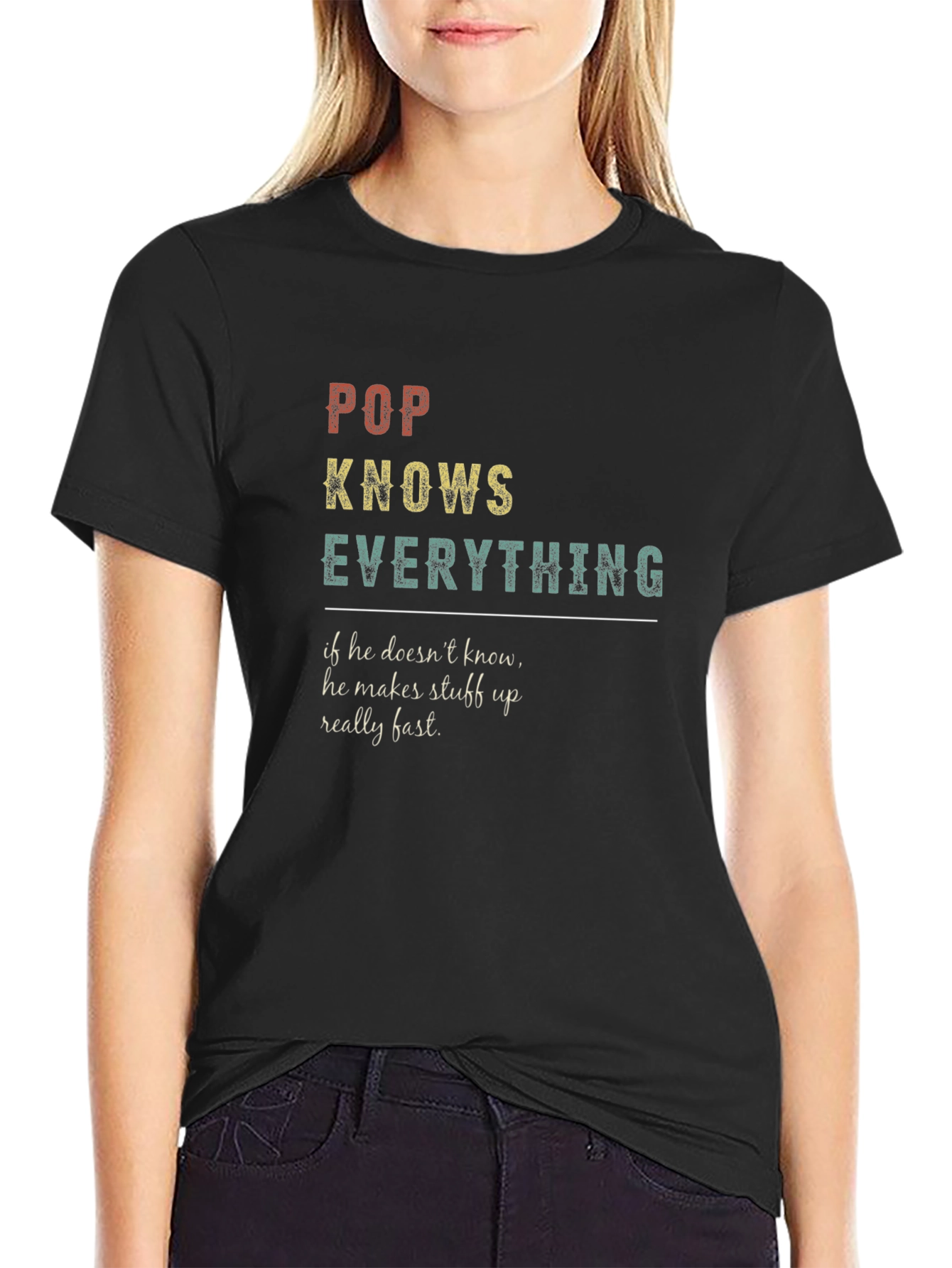 Pop Knows Everything Graphic T-Shirt