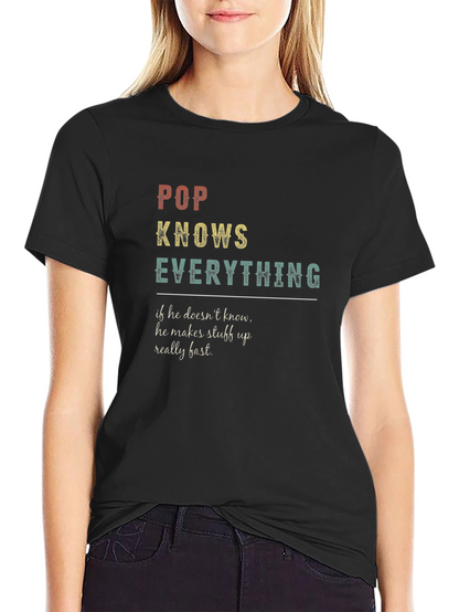 Pop Knows Everything Graphic T-Shirt