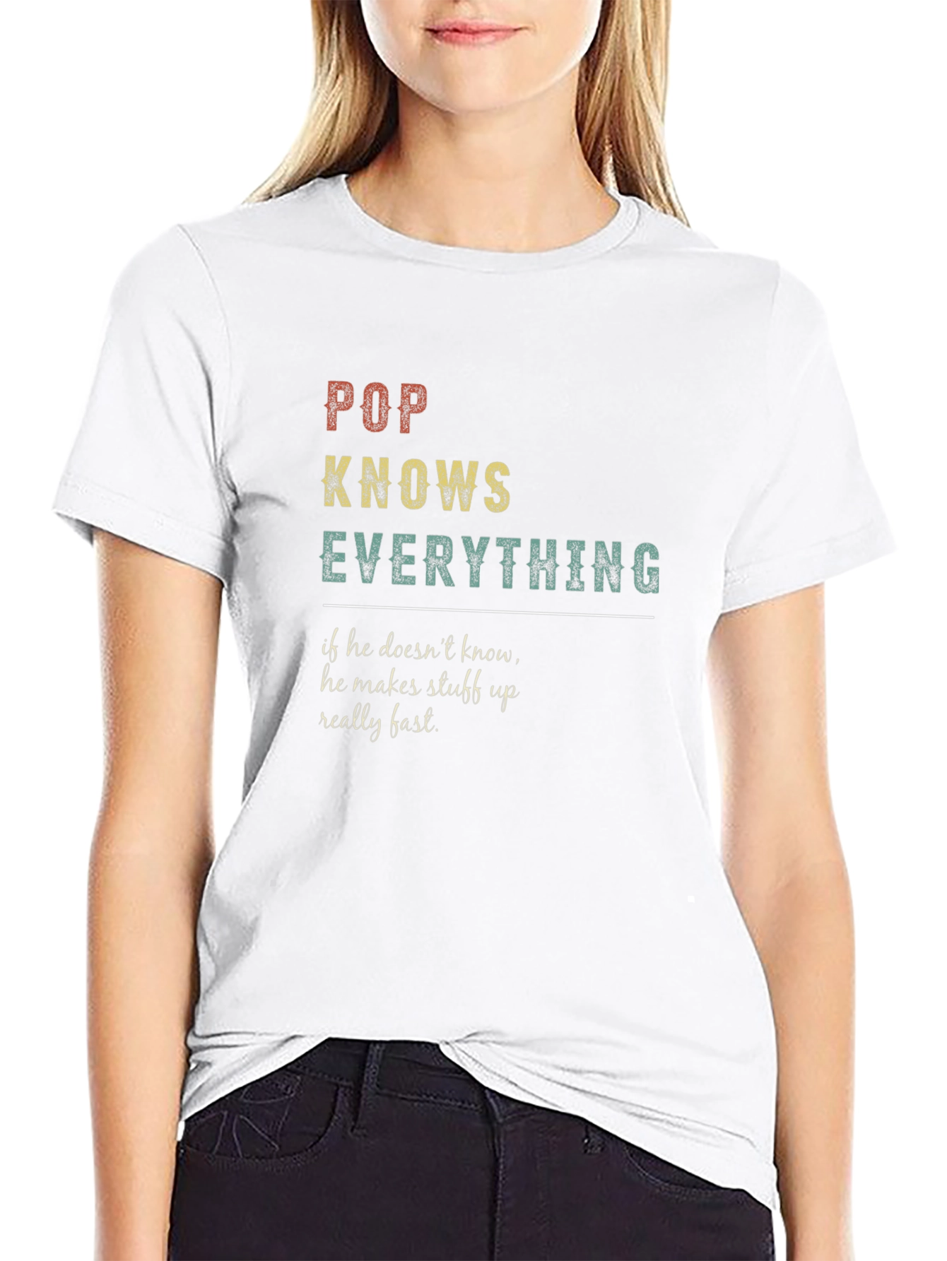 Pop Knows Everything Graphic T-Shirt