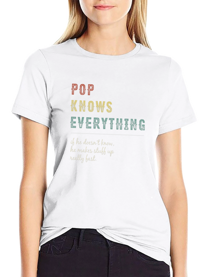 Pop Knows Everything Graphic T-Shirt