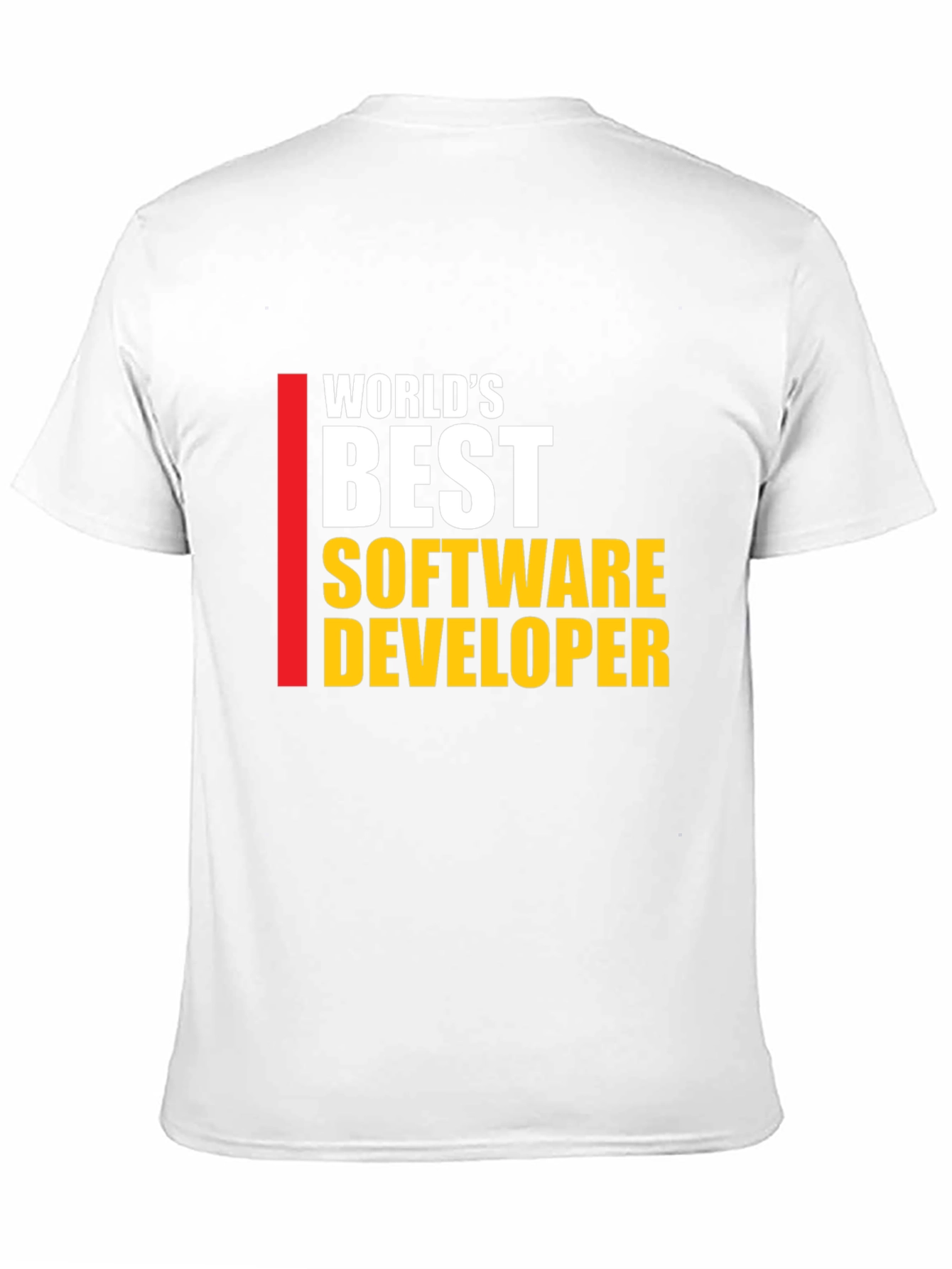 Worlds Best Software Developer T-Shirt - Black