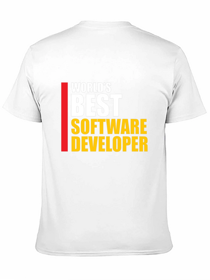 Worlds Best Software Developer T-Shirt - Black