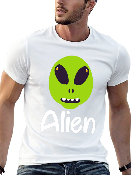 Alien Graphic T-Shirt - Black Cotton Tee